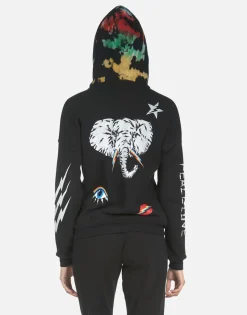 Lauren Moshi Sonoma Elephant Bolt Elements*Women Hoodies