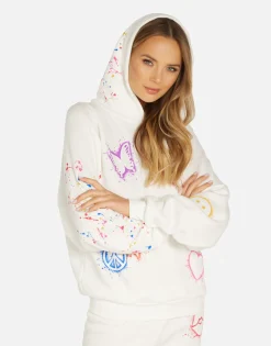 Lauren Moshi Splatter Elements Hoodie In | Trina By *Women Hoodies