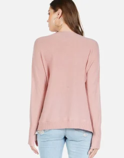 Lauren Moshi Spray Heart Draped Cashmere Sweater | Ladona By *Women Sweaters & Knits