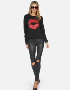 Lauren Moshi Spray Kiss Amour Crop Tee | Luella X By *Women Long Sleeve