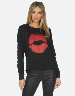 Lauren Moshi Spray Kiss Amour Crop Tee | Luella X By *Women Long Sleeve