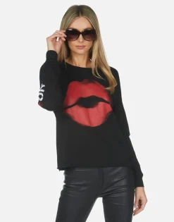 Lauren Moshi Spray Kiss Amour Crop Tee | Luella X By *Women Long Sleeve