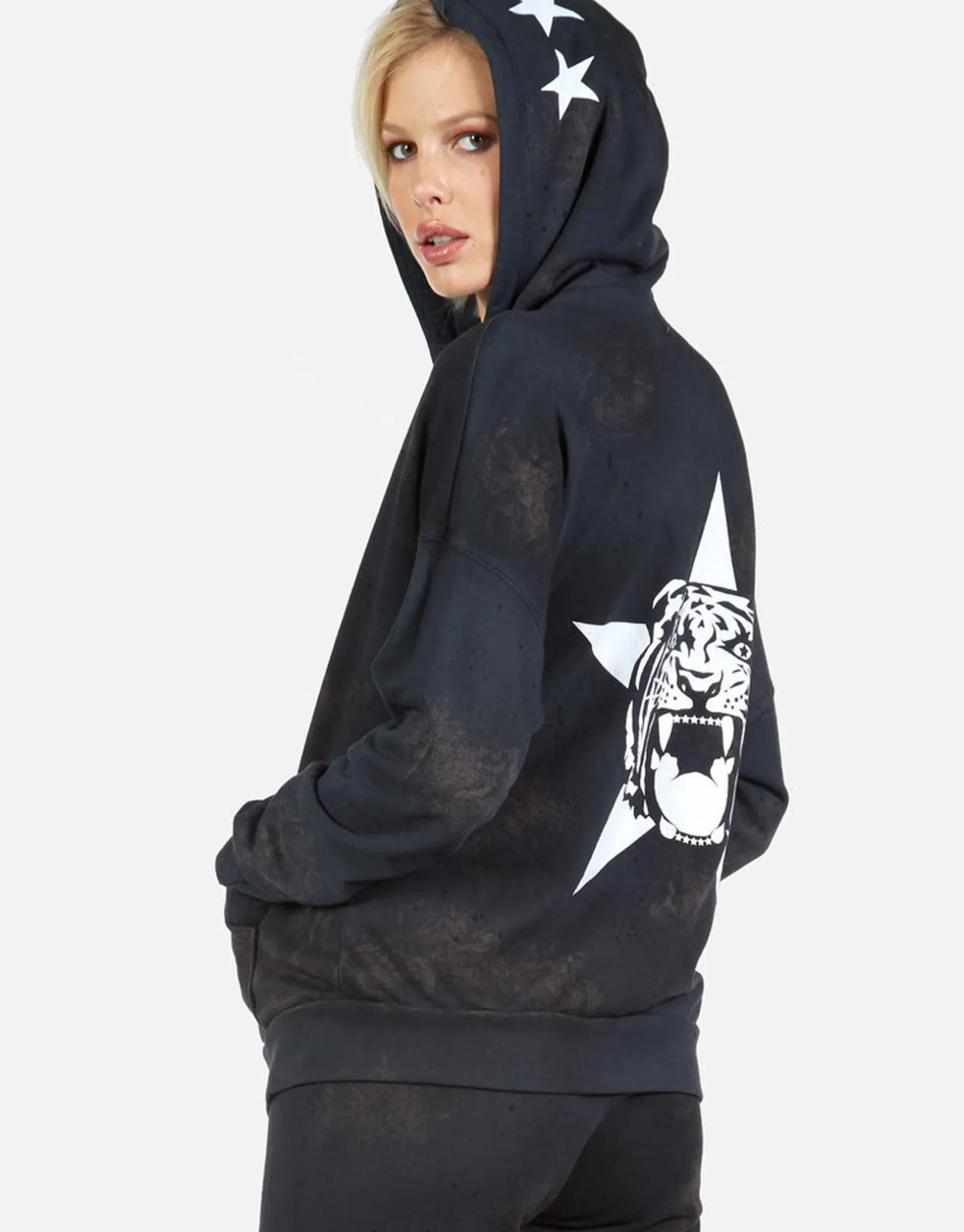 Lauren Moshi Star Tiger Zip Up Hoodie | Koa By *Women Hoodies