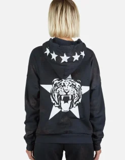 Lauren Moshi Star Tiger Zip Up Hoodie | Koa By *Women Hoodies