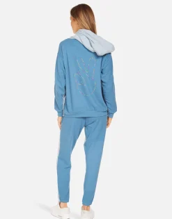 Lauren Moshi Stephanie X Neon Stud Peace*Women Hoodies