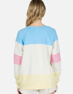 Lauren Moshi Stripe Bull Color Block Raglan Pullover | Lina By *Women Long Sleeve