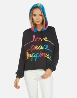 Lauren Moshi Tabitha Love Peace Happiness*Women Hoodies
