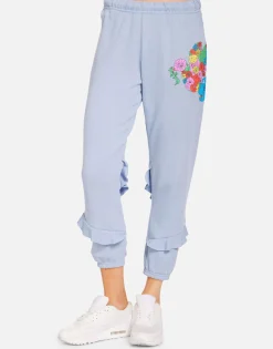 Lauren Moshi Tamara Floral Dove*Women Crop Sweatpants