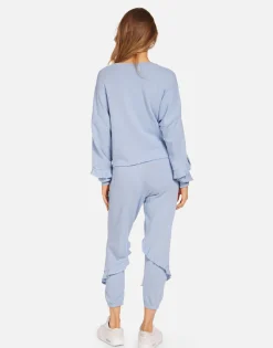 Lauren Moshi Tamara Floral Dove*Women Crop Sweatpants