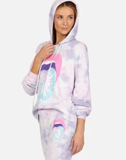 Lauren Moshi Tie Dye Tongue Pullover Hoodie | Anissa By *Women Hoodies