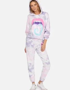 Lauren Moshi Tie Dye Tongue Sweatpants | Brynn By *Women Long Sweatpants