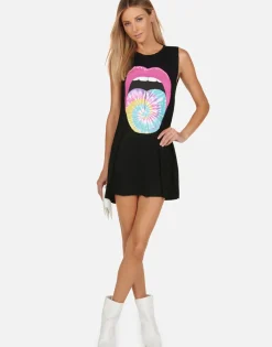 Lauren Moshi Tie Dye Tongue Tongue Sleeveless Dress | Deanna By *Women Dresses