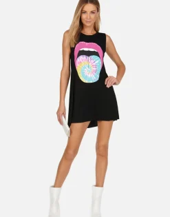 Lauren Moshi Tie Dye Tongue Tongue Sleeveless Dress | Deanna By *Women Dresses