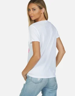 Lauren Moshi Tie Dye Tongue Vintage S/S Roll Up Tee | Edda By *Women Short Sleeve