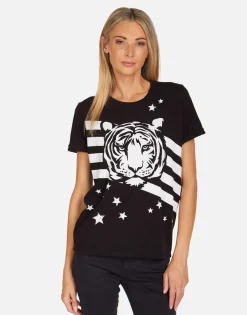 Lauren Moshi Tiger Stars & Stripes Ss Boyfriend Tee | Edda By *Women Short Sleeve