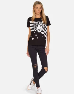 Lauren Moshi Tiger Stars & Stripes Ss Boyfriend Tee | Edda By *Women Short Sleeve
