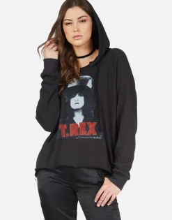 Lauren Moshi T-Rex The Slider Pullover Hoodie W/ Side Zippers - Corbin*Women Hoodies