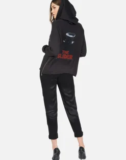 Lauren Moshi T-Rex The Slider Pullover Hoodie W/ Side Zippers - Corbin*Women Hoodies