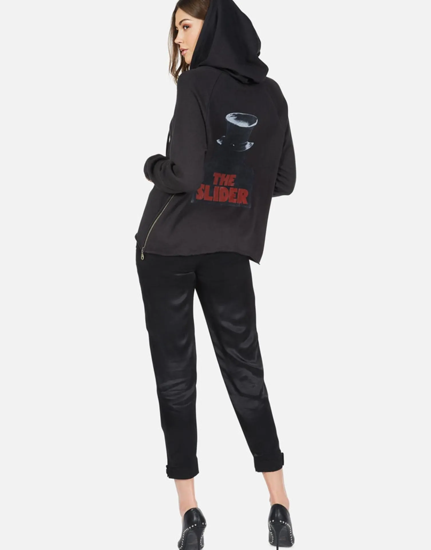 Lauren Moshi T-Rex The Slider Pullover Hoodie W/ Side Zippers - Corbin*Women Hoodies