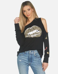 Lauren Moshi Trinidy Leopard Lip*Women Long Sleeve
