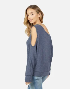 Lauren Moshi Trinidy Studded Stripe Peace*Women Long Sleeve