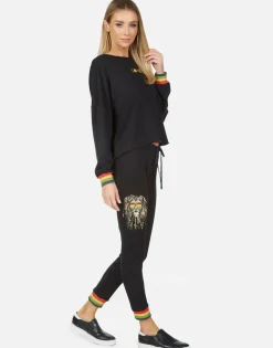 Lauren Moshi Valencia Rasta Lion*Women Long Sweatpants