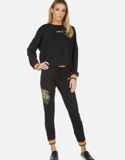 Lauren Moshi Valencia Rasta Lion*Women Long Sweatpants