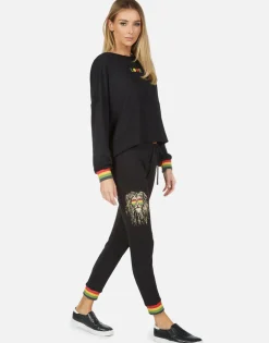 Lauren Moshi Valencia Rasta Lion*Women Long Sweatpants