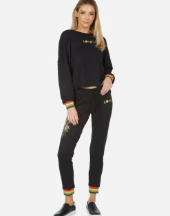Lauren Moshi Valencia Rasta Lion*Women Long Sweatpants