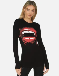 Lauren Moshi Vampire Lip Fitted Thermal In | Mckinley X By *Women Long Sleeve