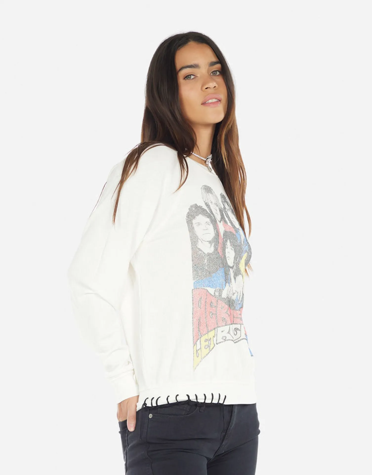 Lauren Moshi Vintage Aerosmith Women'S Pullover | Anela By *Women Long Sleeve