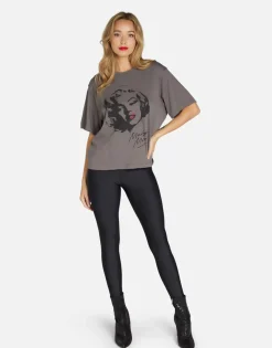 Lauren Moshi Vintage Marilyn Monroe Women'S Tee In Lt Onyx | Rue By *Women Short Sleeve