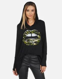 Lauren Moshi Wilma Camo Lip*Women Hoodies