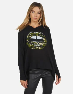 Lauren Moshi Wilma Camo Lip*Women Hoodies
