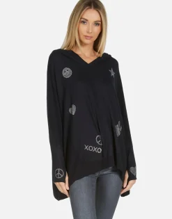 Lauren Moshi Wilma Crystal Xo Elements*Women Hoodies