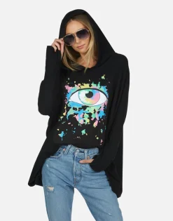 Lauren Moshi Wilma Watercolor Eye*Women Hoodies