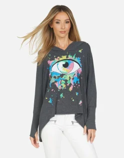 Lauren Moshi Wilma Watercolor Eye*Women Hoodies