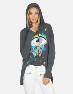 Lauren Moshi Wilma Watercolor Eye*Women Hoodies