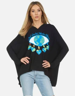 Lauren Moshi Wilma World Eye Love*Women Hoodies