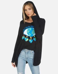 Lauren Moshi Wilma World Eye Love*Women Hoodies
