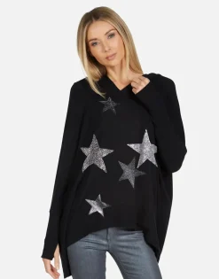 Lauren Moshi Wilma X Crystal Multi Stars*Women Hoodies