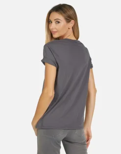 Lauren Moshi Wolf Camo Lip*Women Short Sleeve