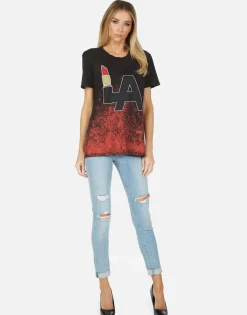Lauren Moshi Wolf La Lipstick*Women Short Sleeve