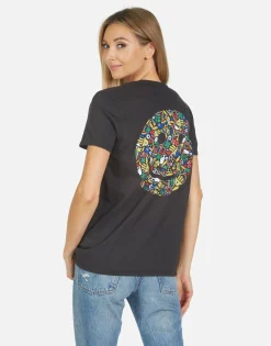 Lauren Moshi Wolf Lucky Happy Face*Women Short Sleeve