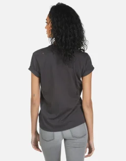 Lauren Moshi Wolf Peace Love Camel*Women Short Sleeve