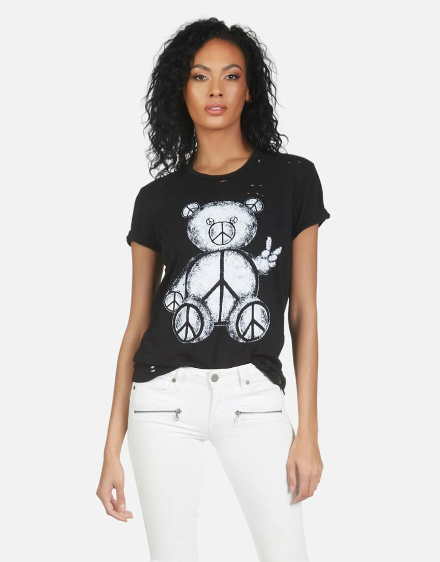 Lauren Moshi Wolf Peace Teddy*Women Short Sleeve