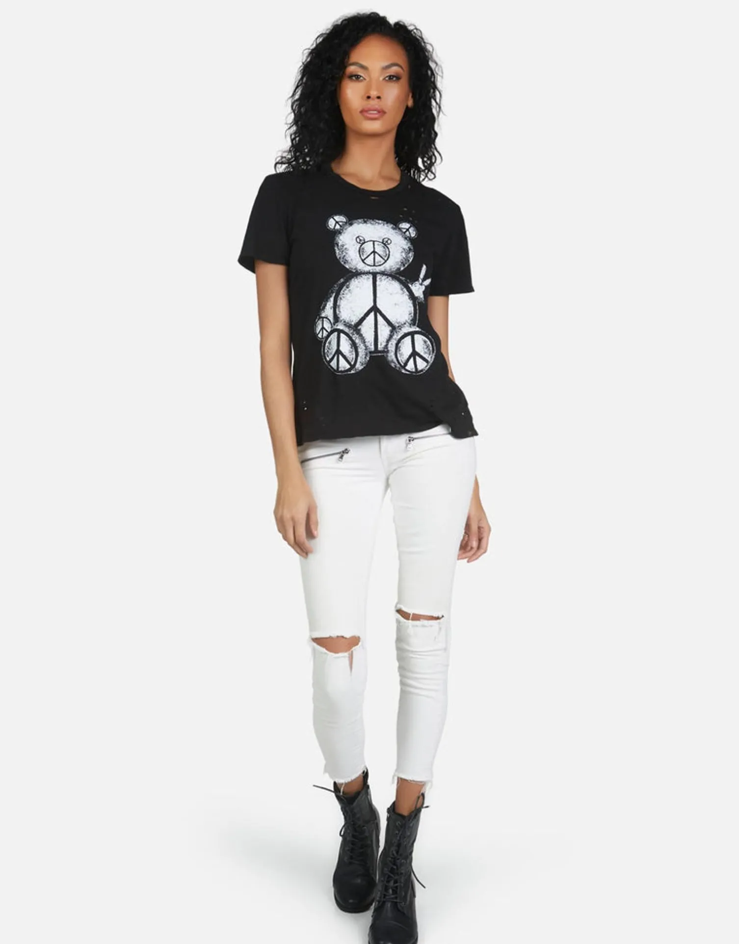 Lauren Moshi Wolf Peace Teddy*Women Short Sleeve