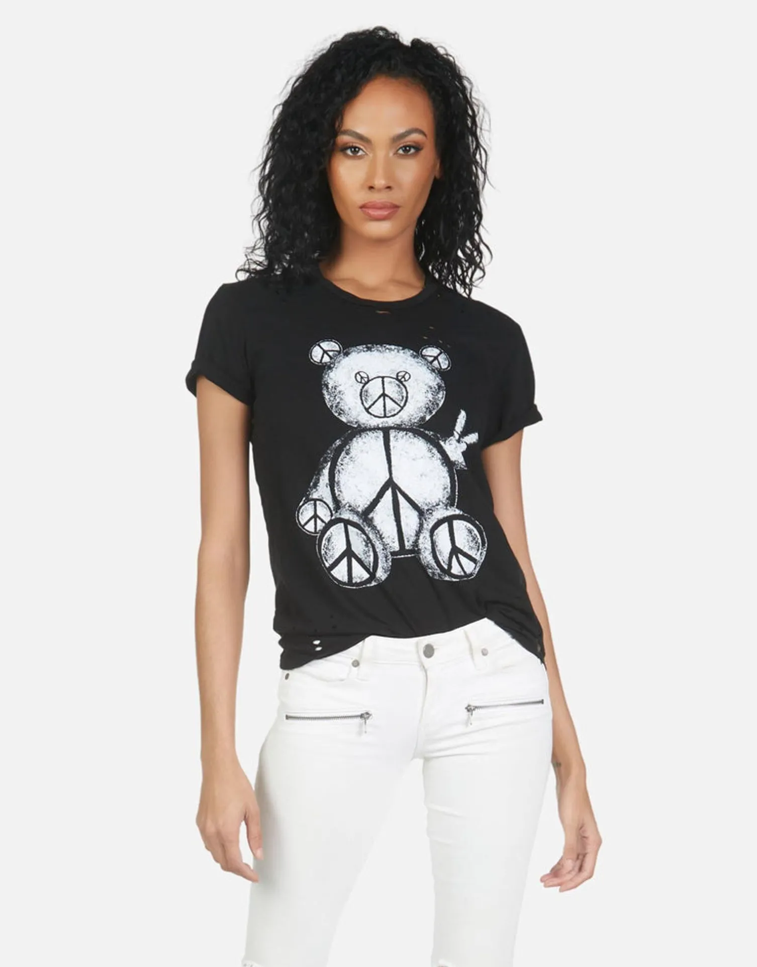 Lauren Moshi Wolf Peace Teddy*Women Short Sleeve