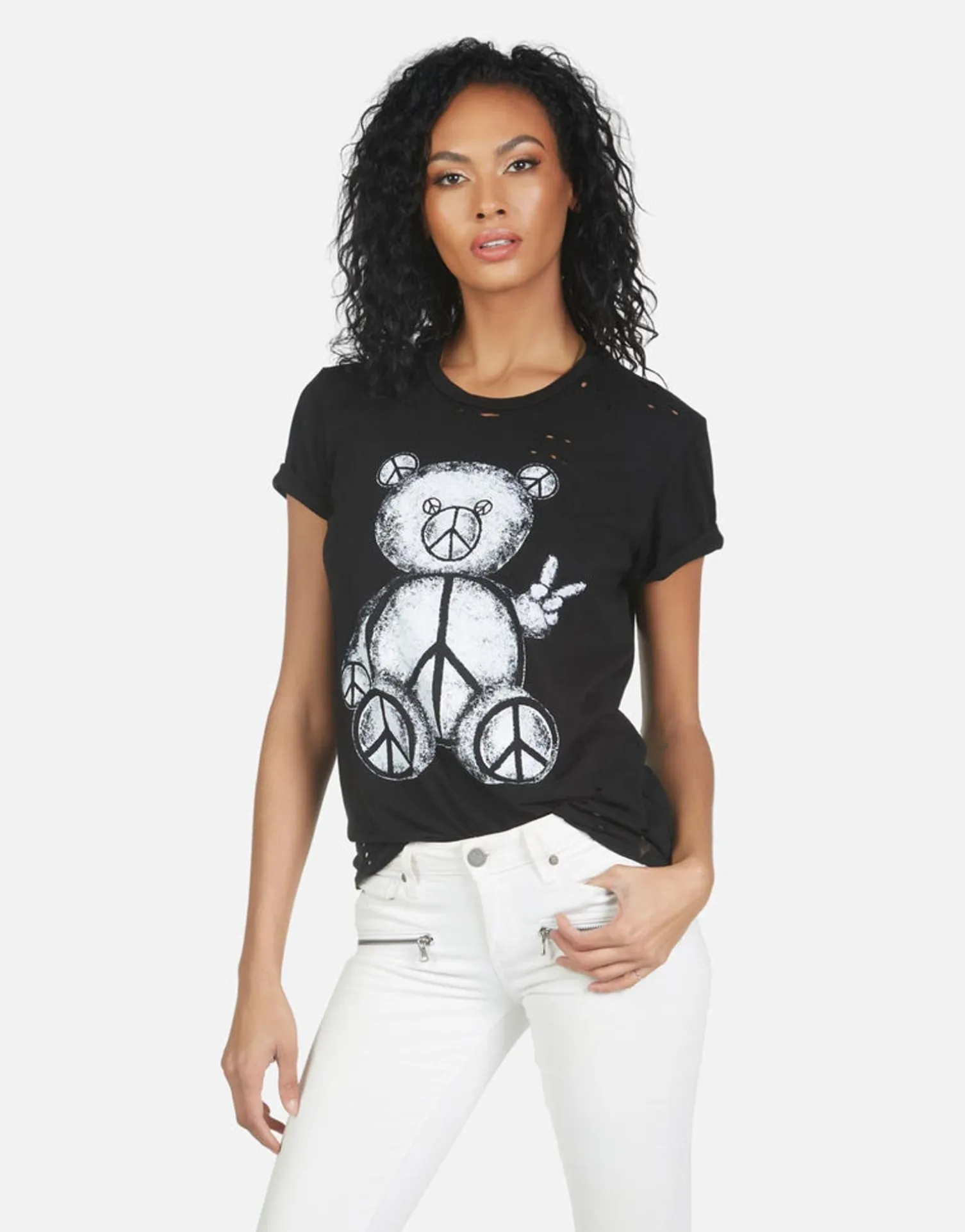 Lauren Moshi Wolf Peace Teddy*Women Short Sleeve