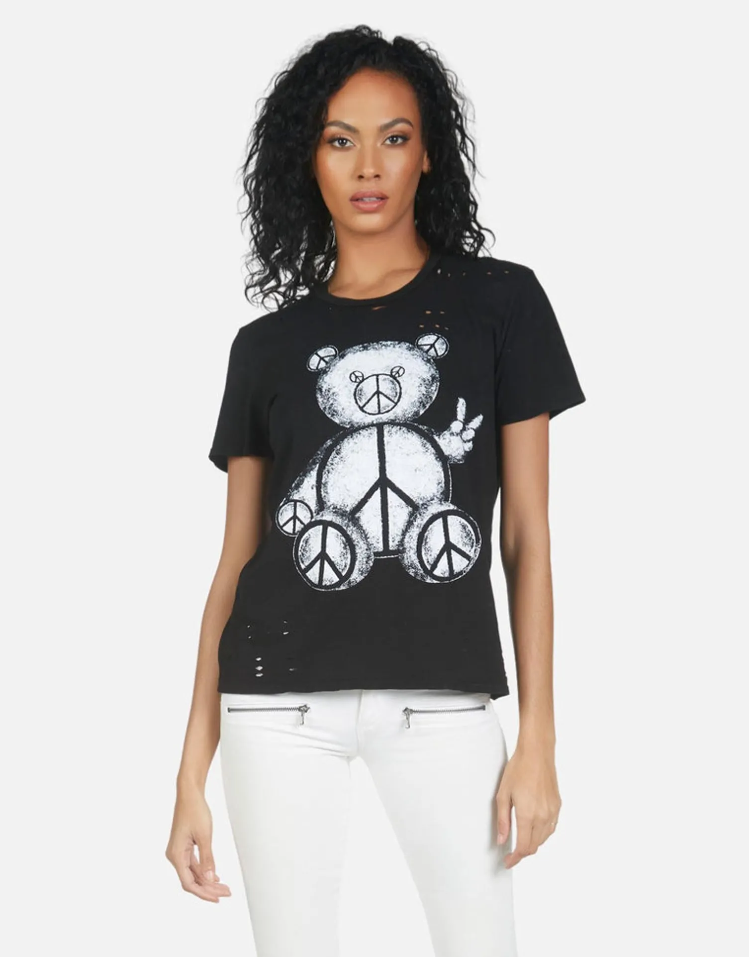 Lauren Moshi Wolf Peace Teddy*Women Short Sleeve